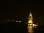 Kýz Kulesi ve Topkapý Gece Görünüm [Suat Ülgay]